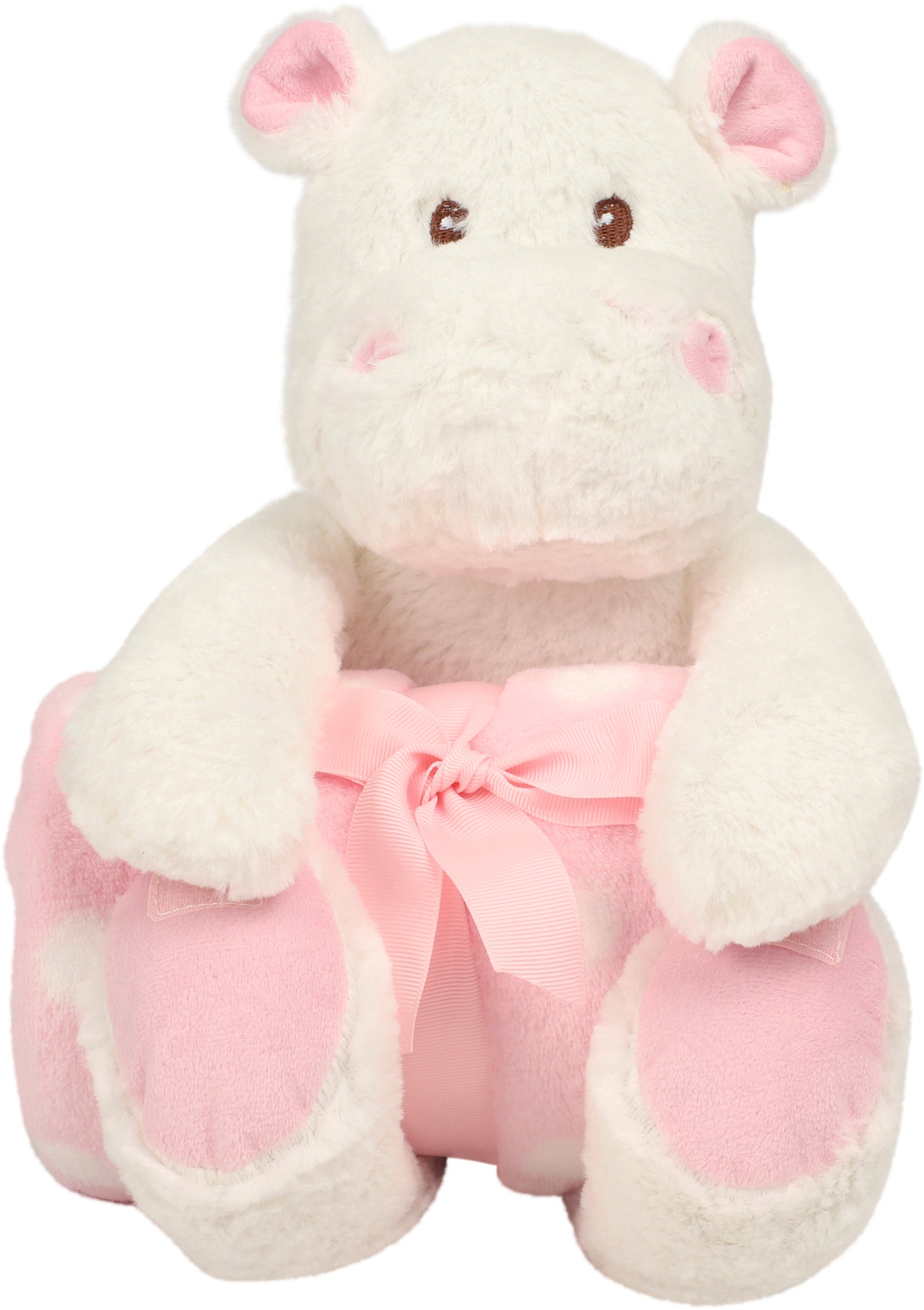 Peluche hippopotame avec couverture