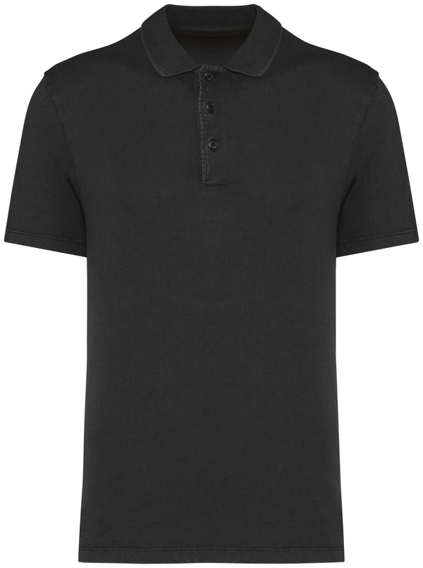 Polo lavé homme - 165 g/m²