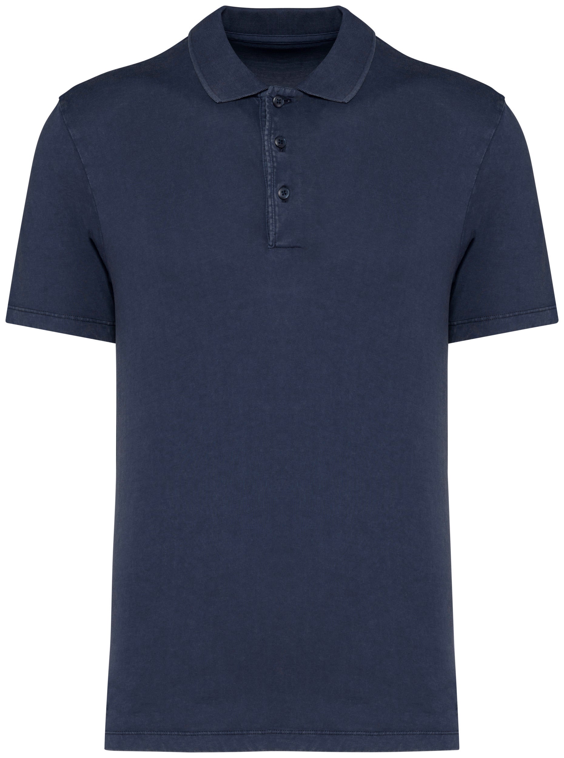 Polo lavé homme - 165 g/m²