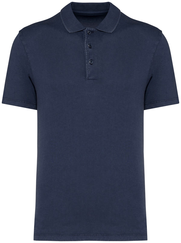 Polo lavé homme - 165 g/m²