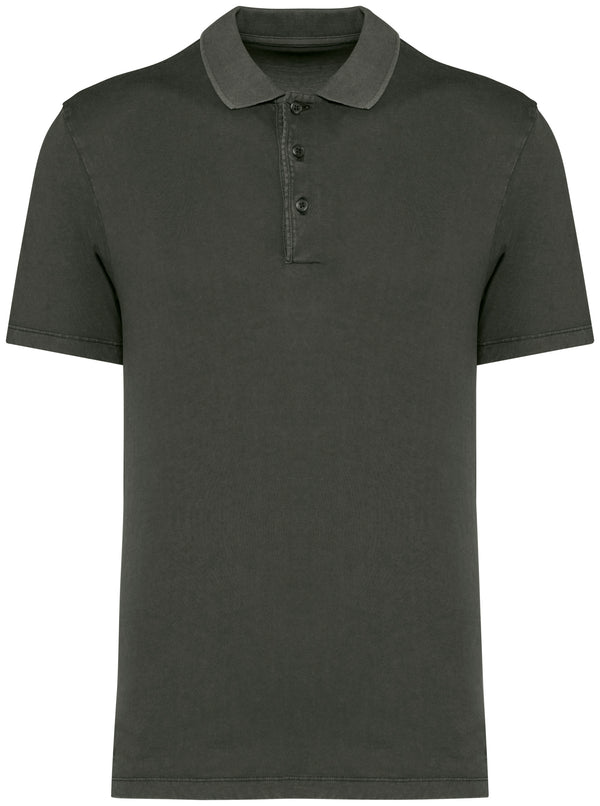 Polo lavé homme - 165 g/m²