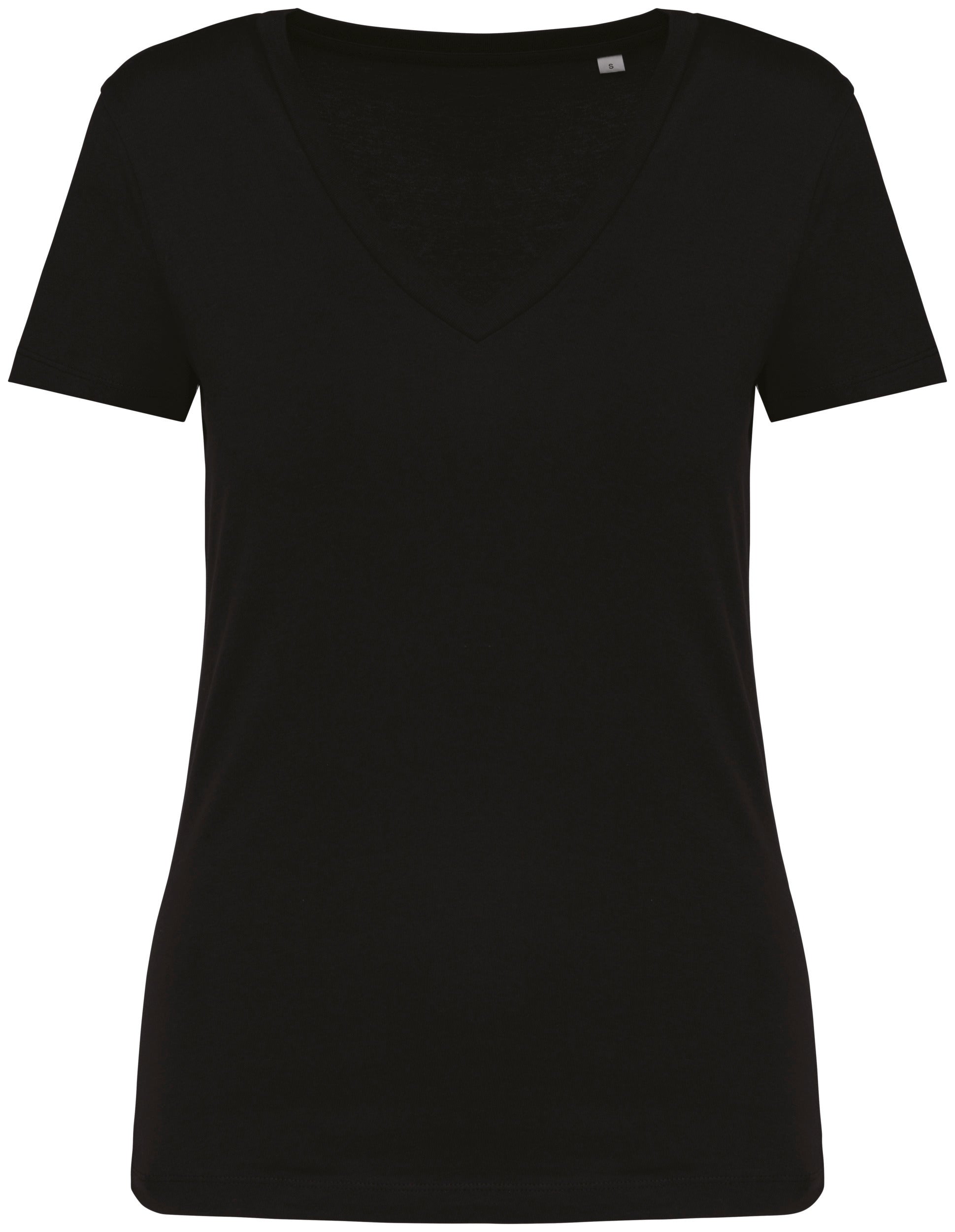 T-shirt col V femme - 155g