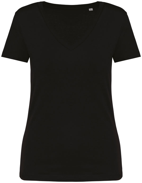 T-shirt col V femme - 155g