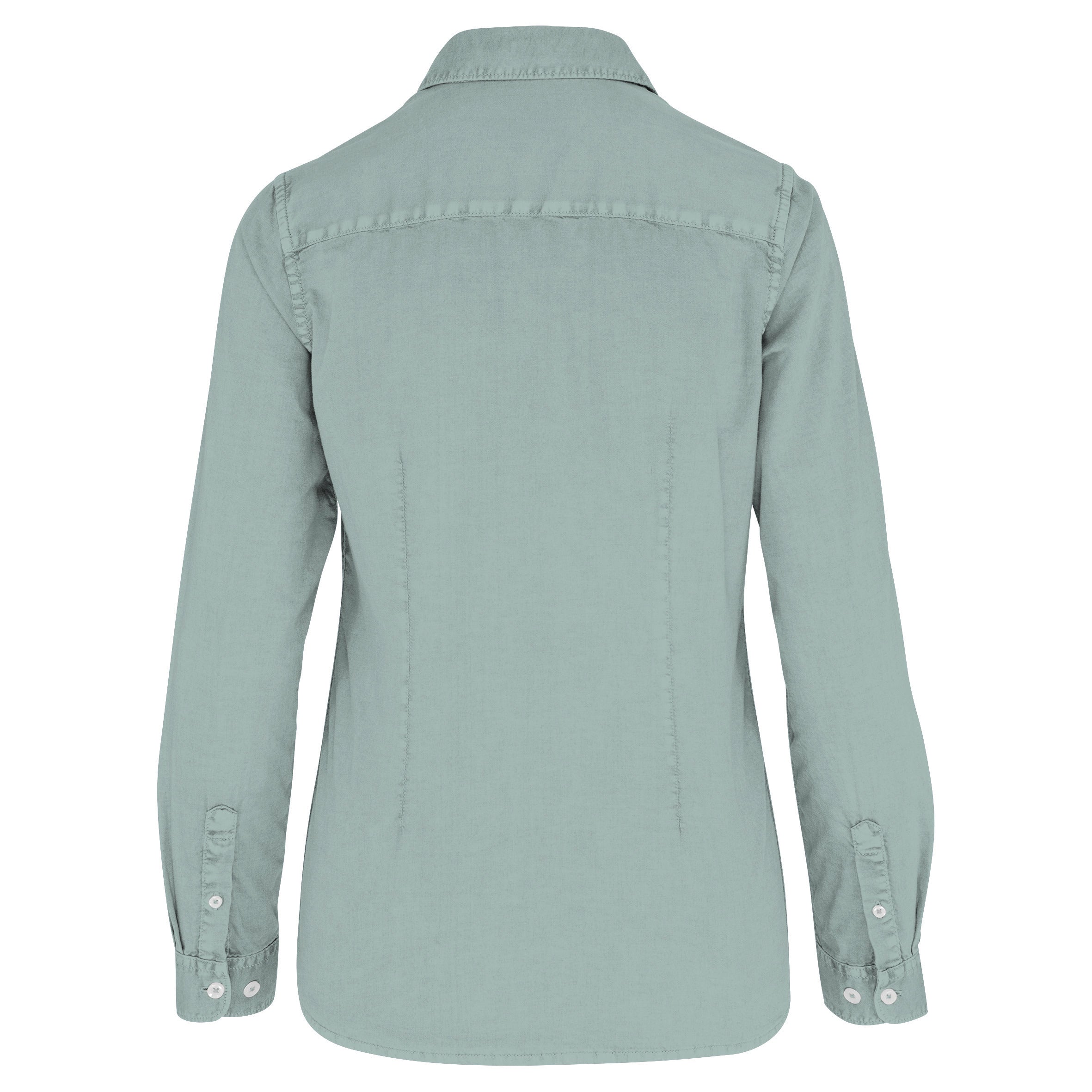 Chemise délavée en coton twill femme - 135g