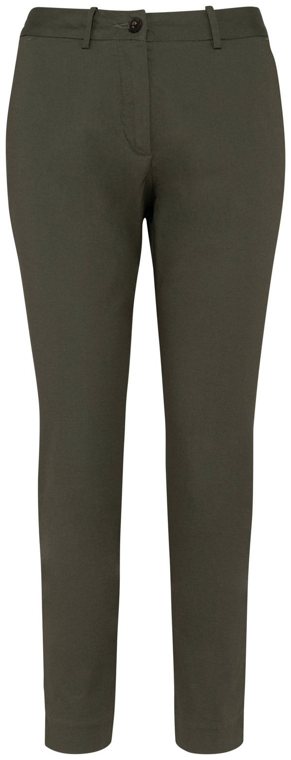 Pantalon chino 7/8 femme - 235g