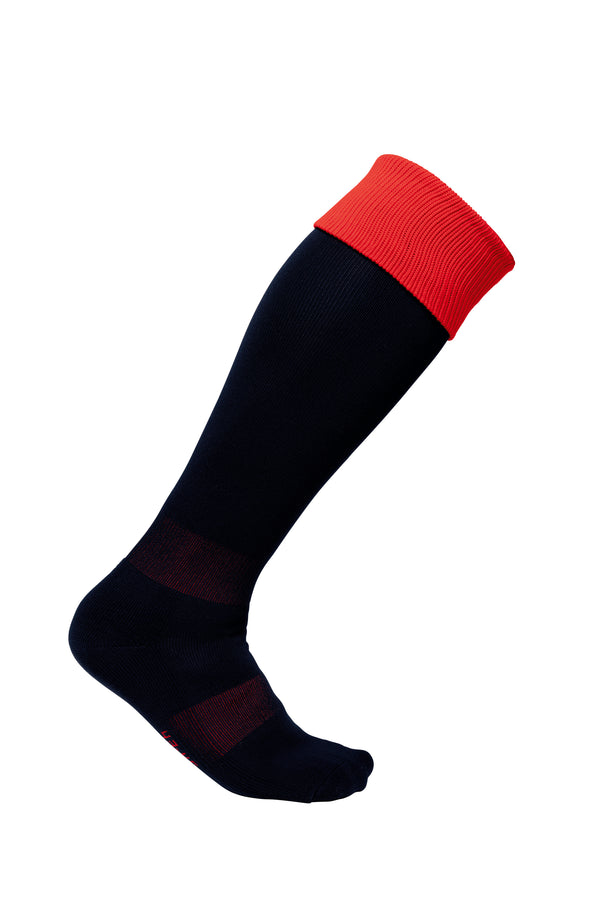 Chaussettes de sport bicolores unisexe