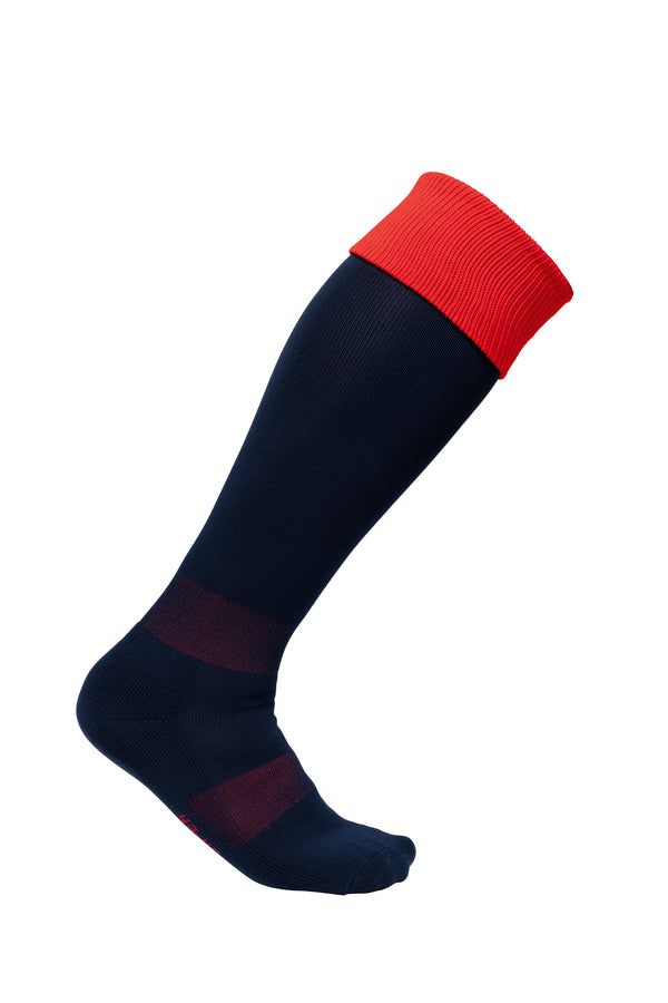 Chaussettes de sport bicolores unisexe