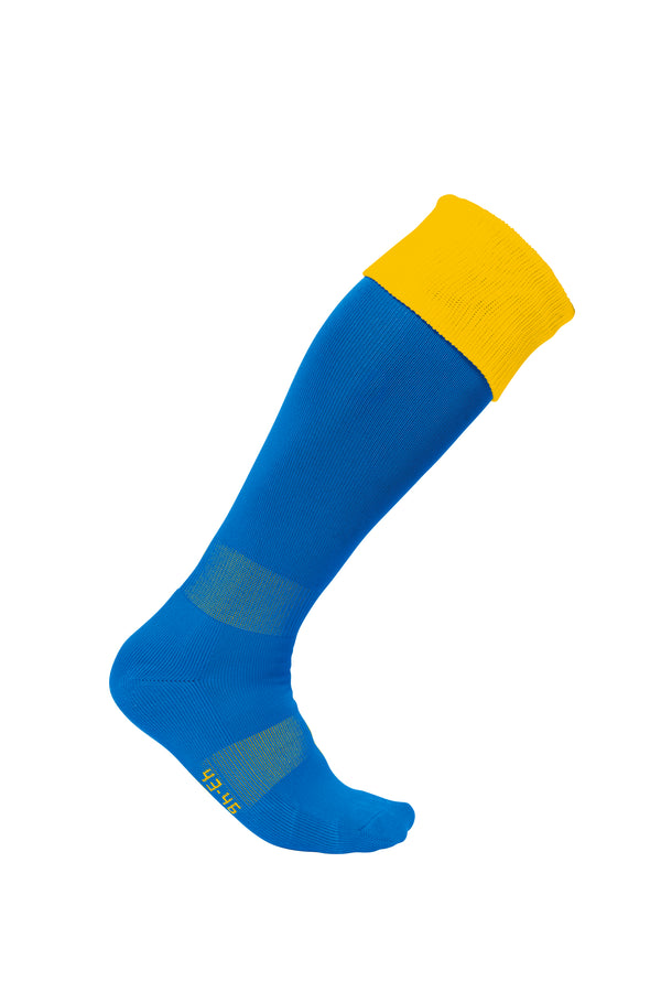 Chaussettes de sport bicolores unisexe