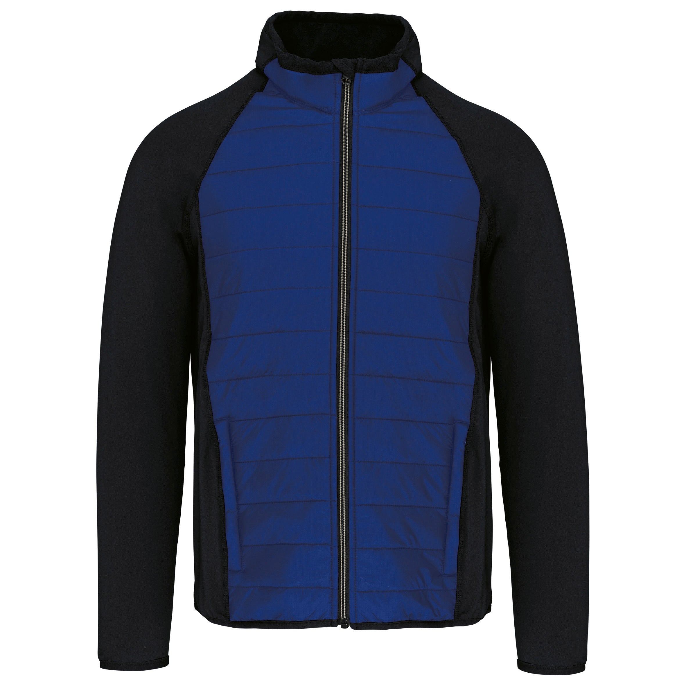 Unisex bi-material sports jacket