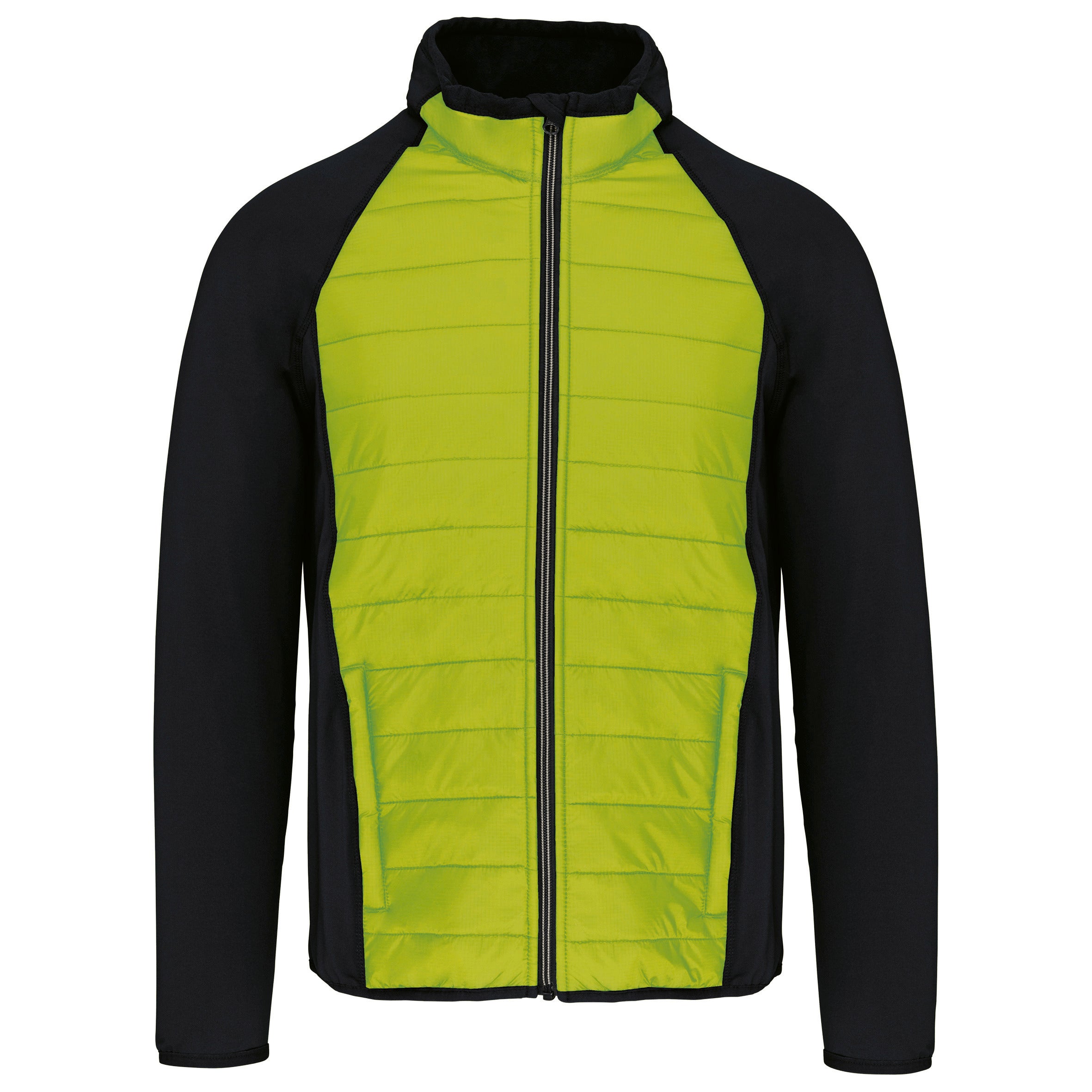 Unisex bi-material sports jacket