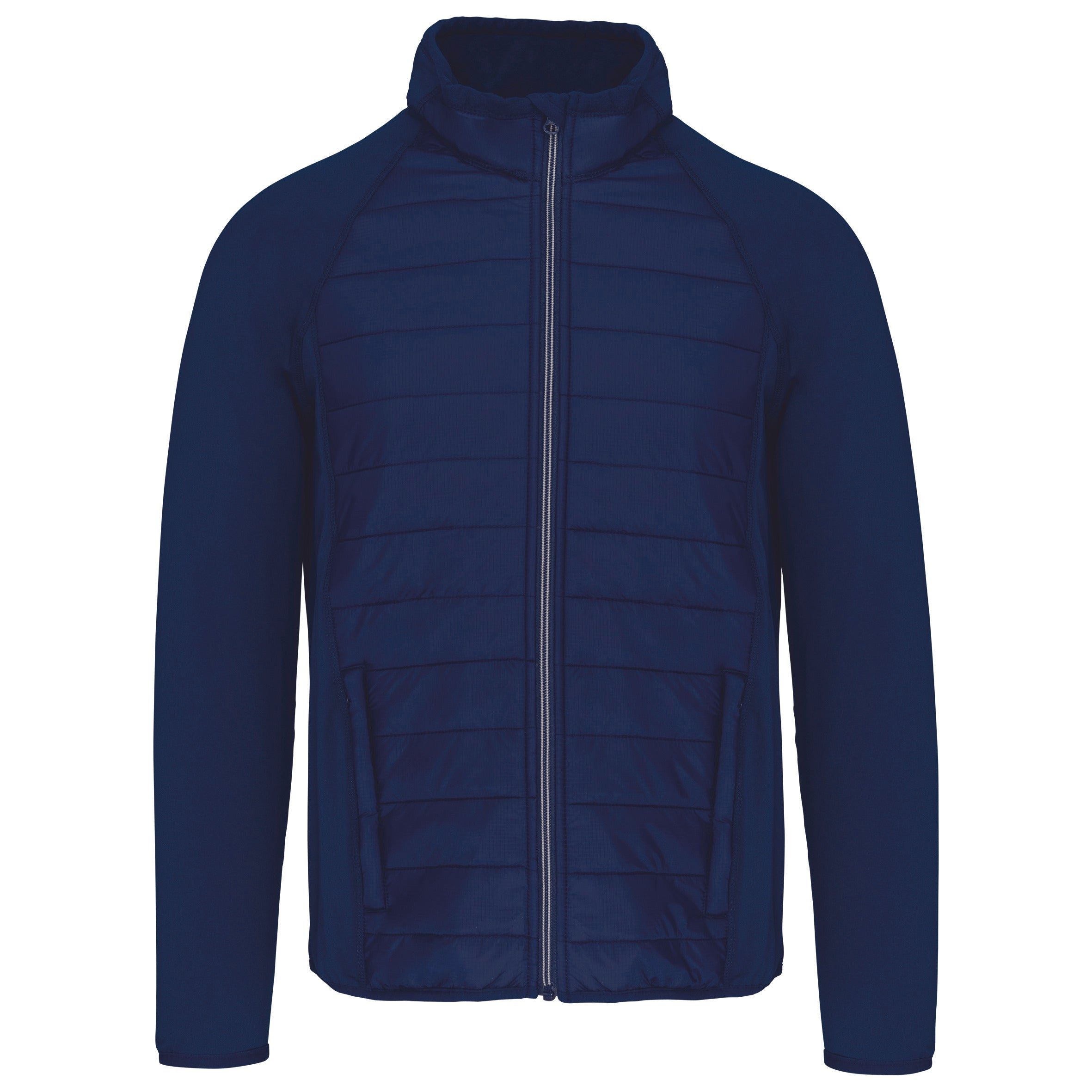 Unisex bi-material sports jacket