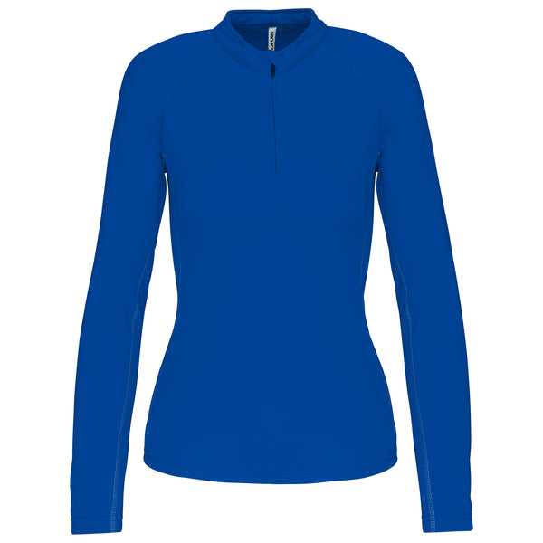 Sweat de running 1/4 zip femme