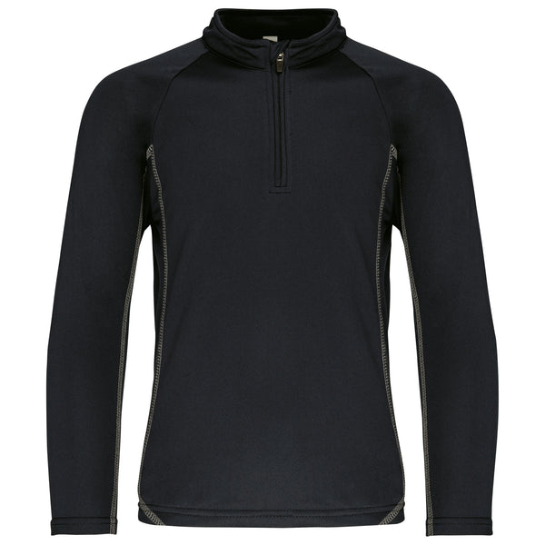 Sweat de running 1/4 zip enfant