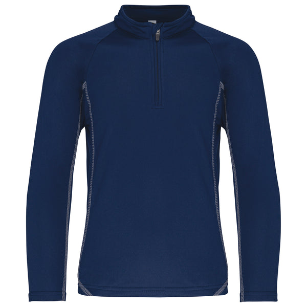 Sweat de running 1/4 zip enfant