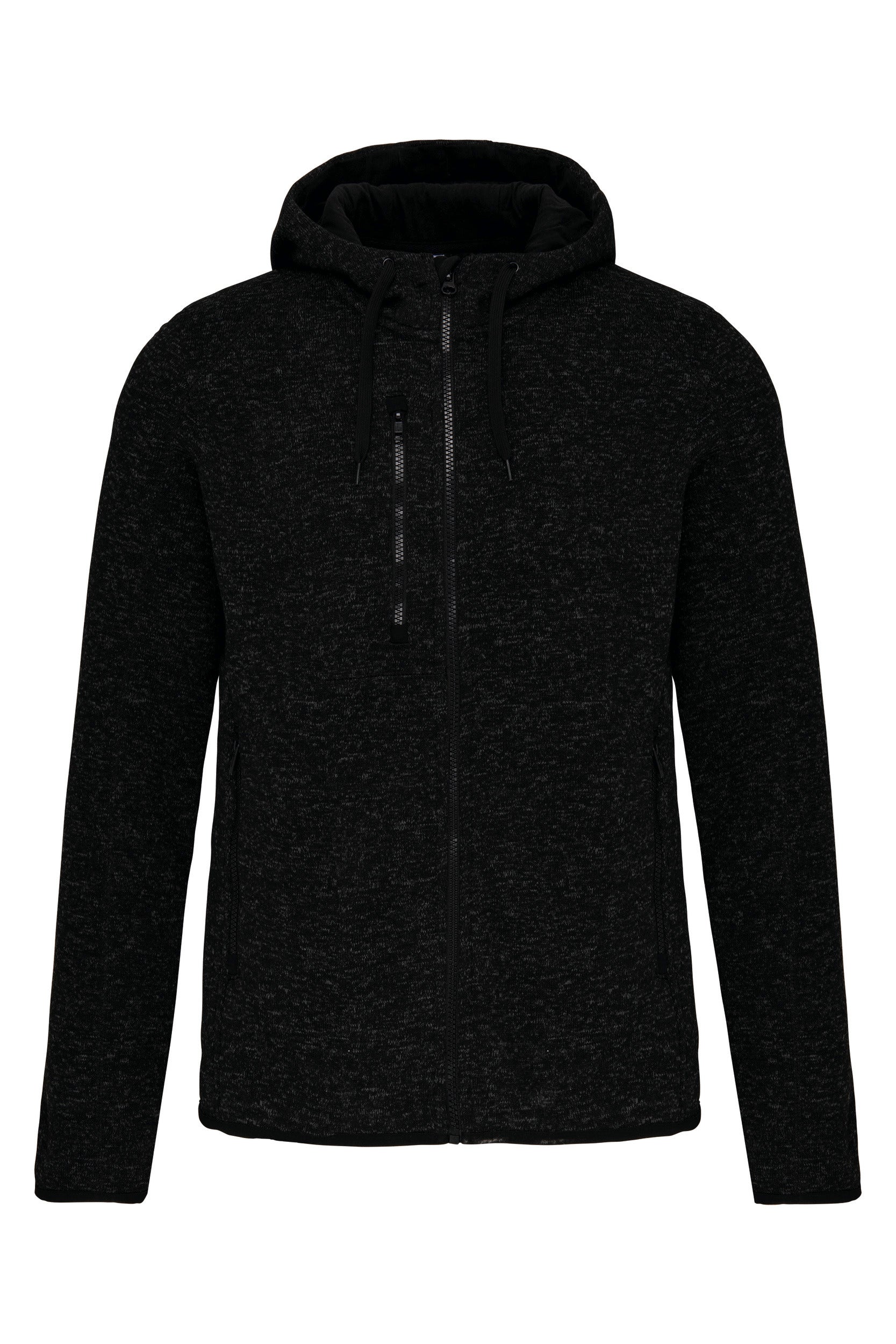 Men's mottled hooded jacket