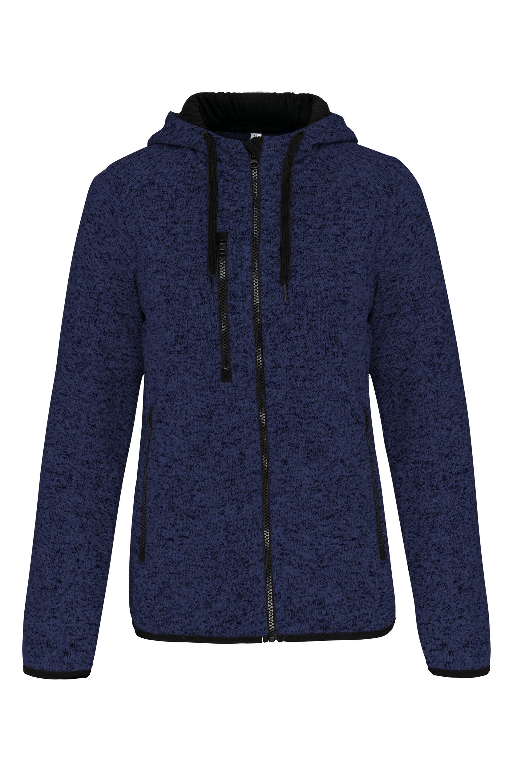 Women's mottled hooded jacket