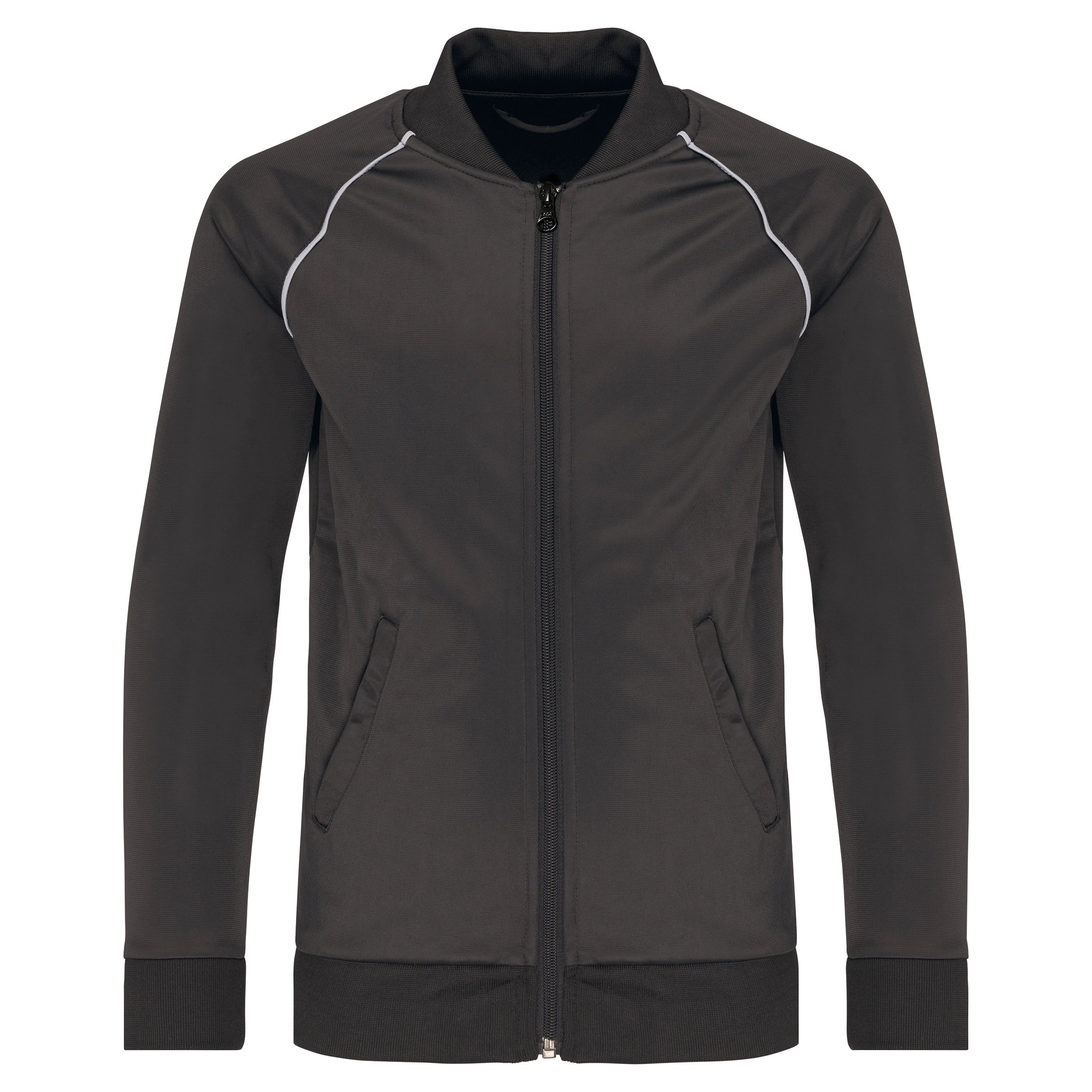 Zipped track jacket with children's edging