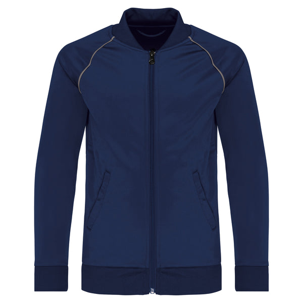 Zipped track jacket with children's edging