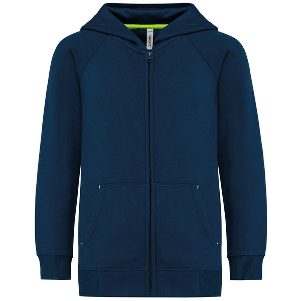 Children's hooded zipped jacket