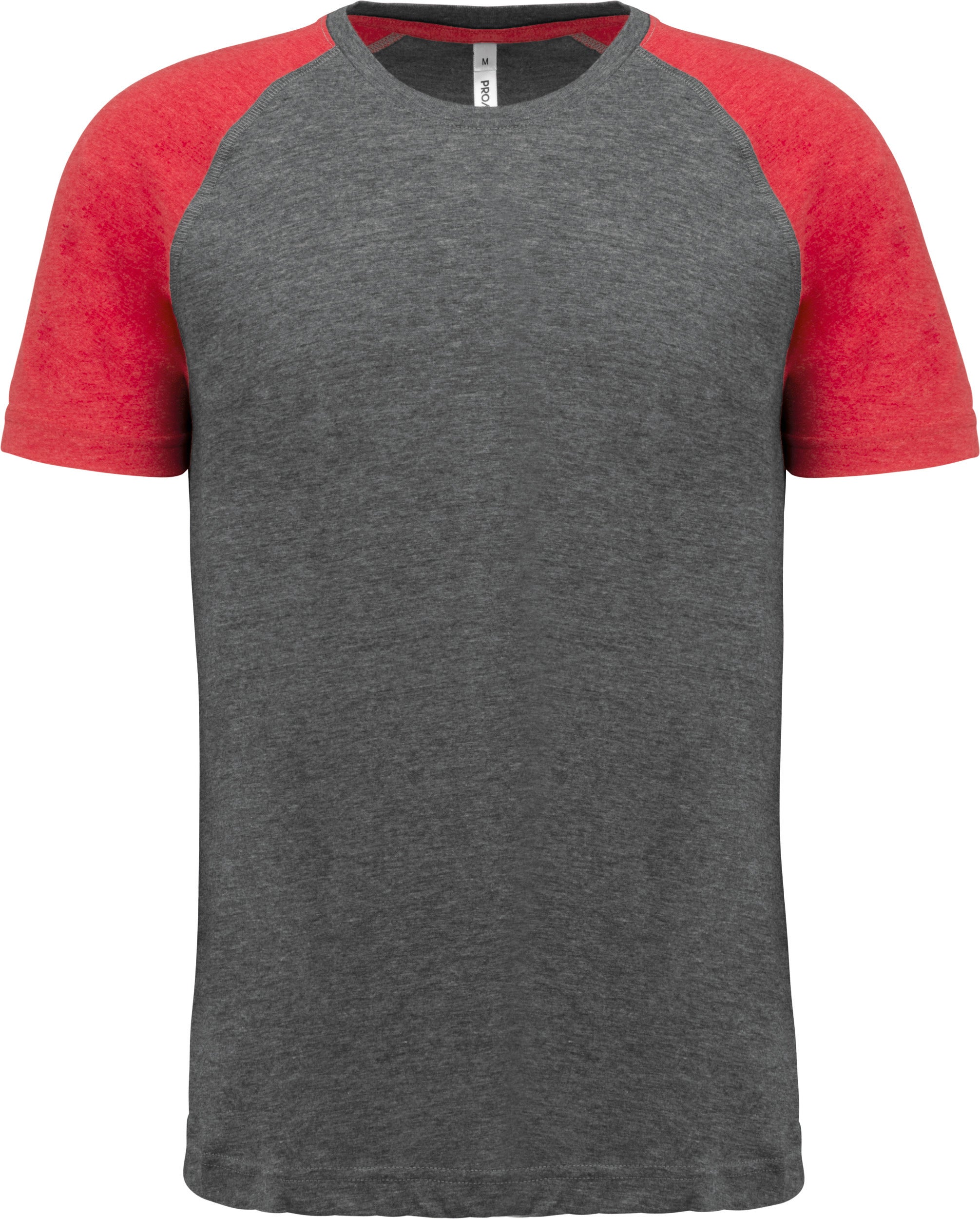 T-shirt triblend bicolore sport manches courtes unisexe