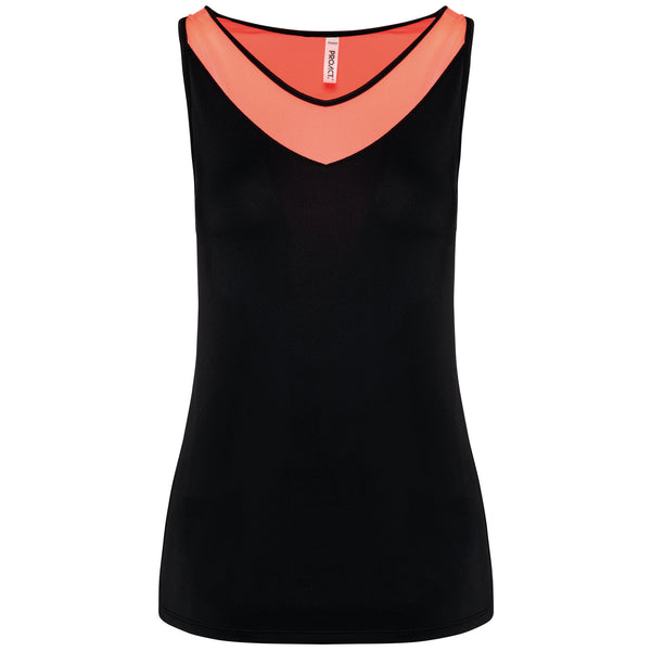 Débardeur de padel bicolore femme