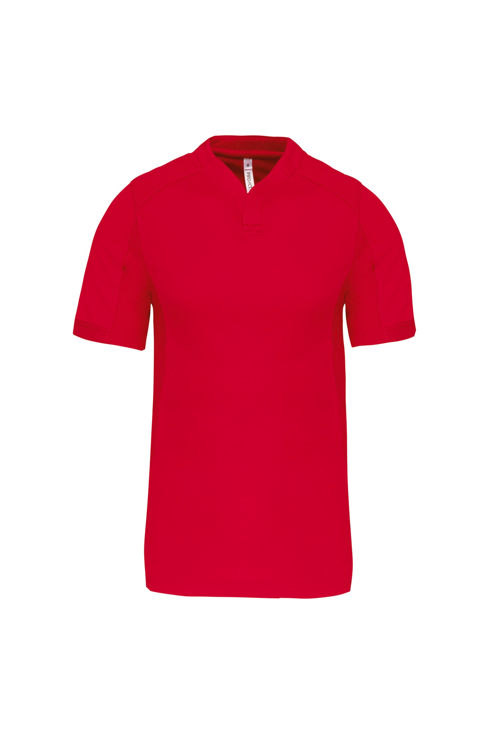 Children's short-sleeved bi-material rugby shirt