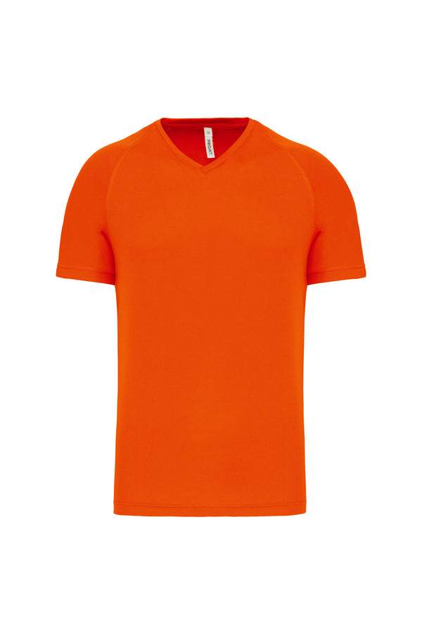 Men's v-neck short-sleeved sports t-shirt