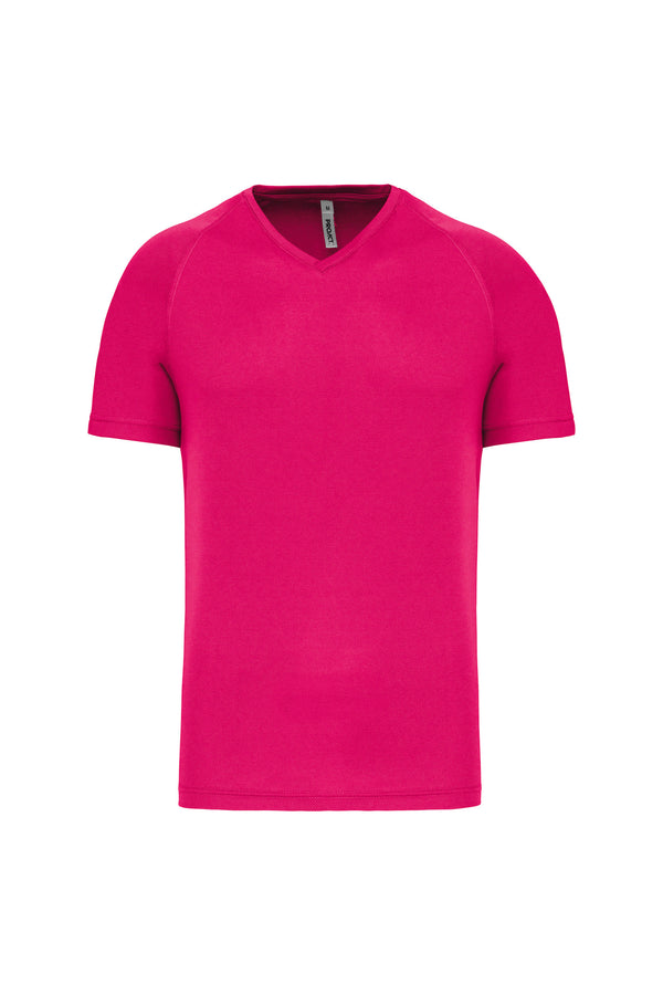 Men's v-neck short-sleeved sports t-shirt