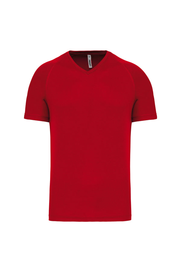 Men's v-neck short-sleeved sports t-shirt