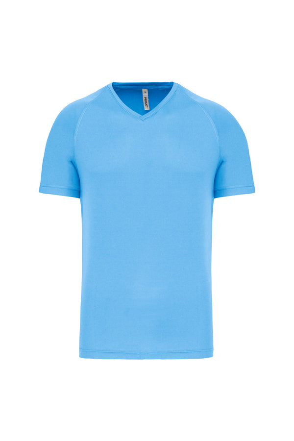 Men's v-neck short-sleeved sports t-shirt