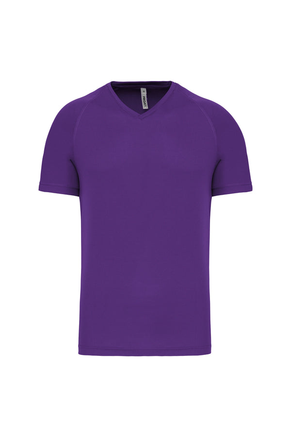 Men's v-neck short-sleeved sports t-shirt