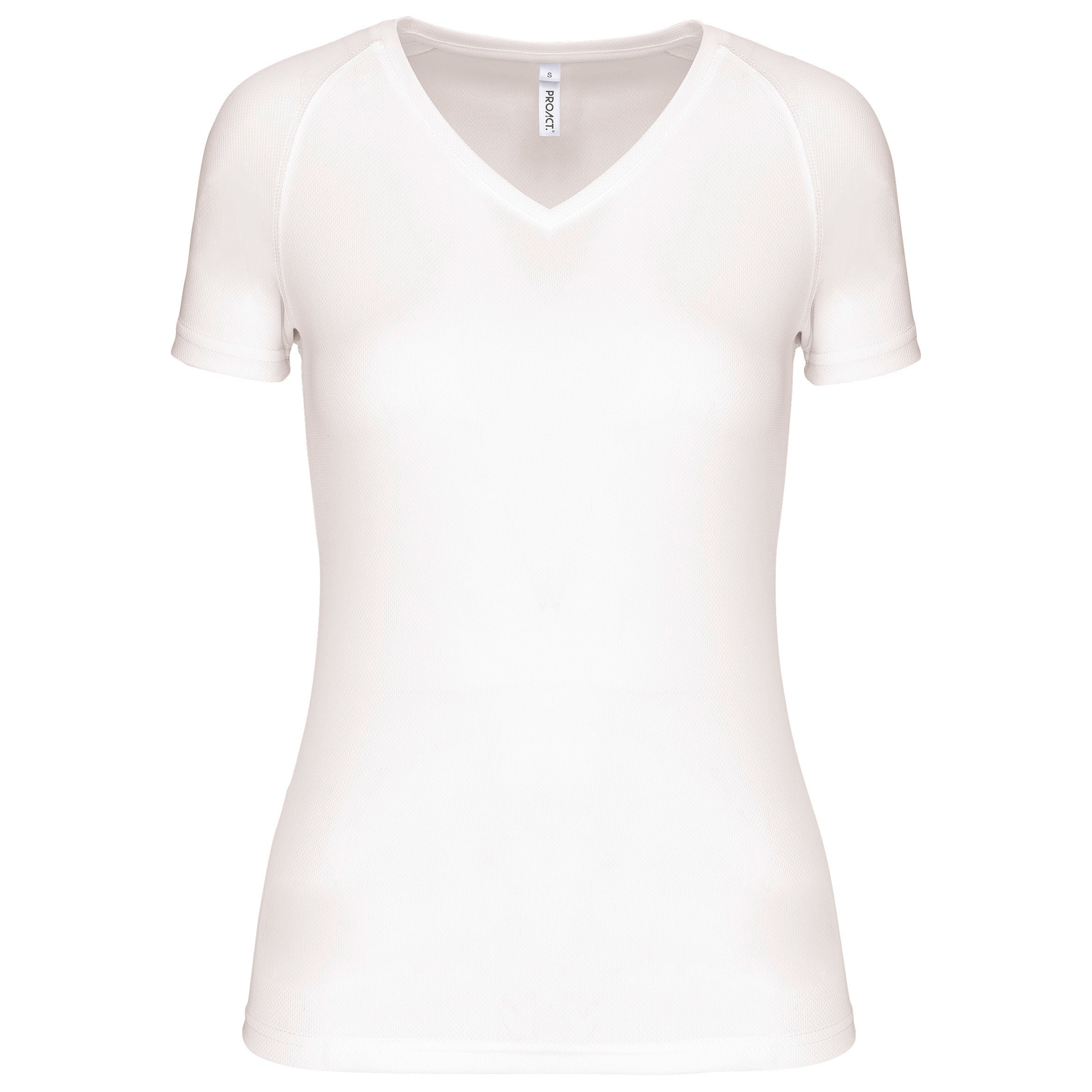 T-shirt de sport manches courtes col v femme