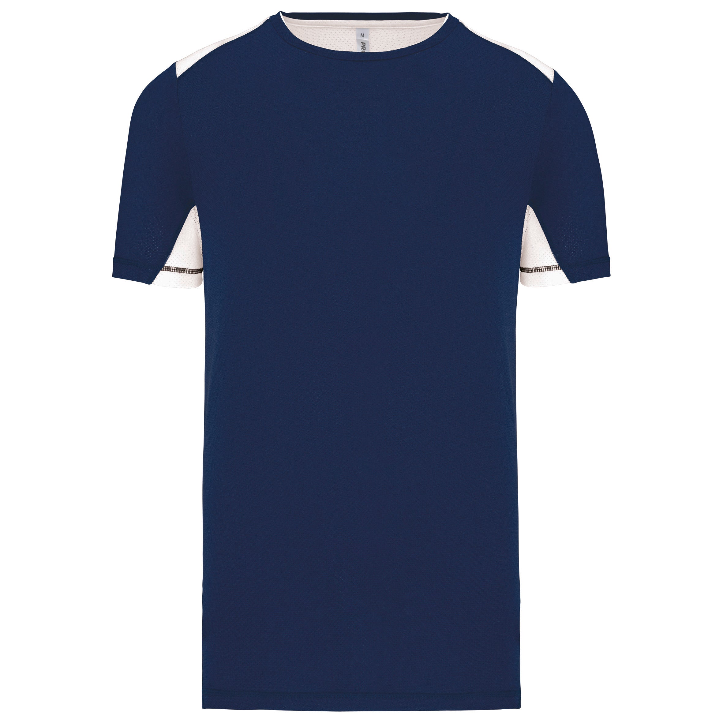 T-shirt de sport bicolore unisexe