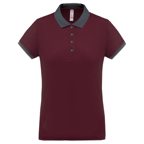 Performance piqué poloshirt voor dames