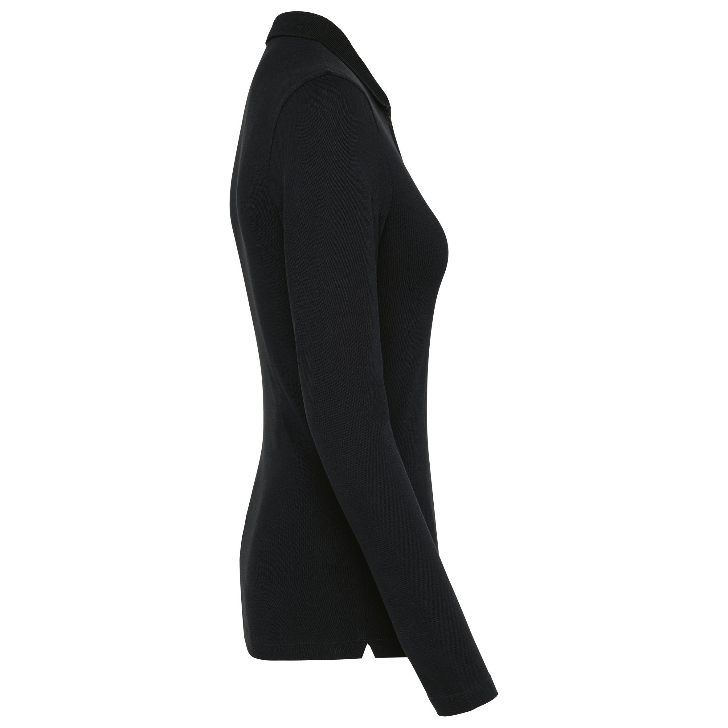 Women's long-sleeved Supima® polo shirt
