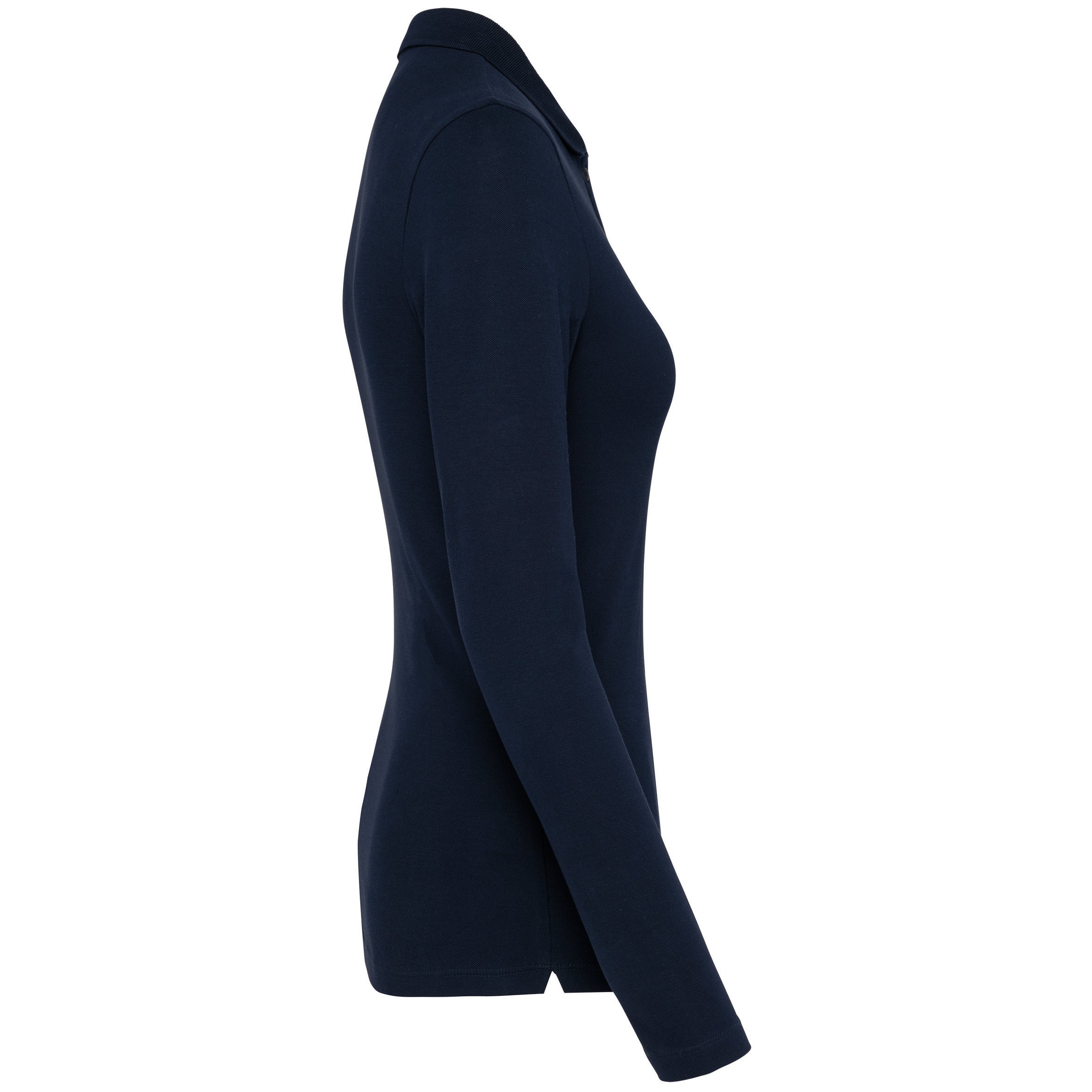 Women's long-sleeved Supima® polo shirt