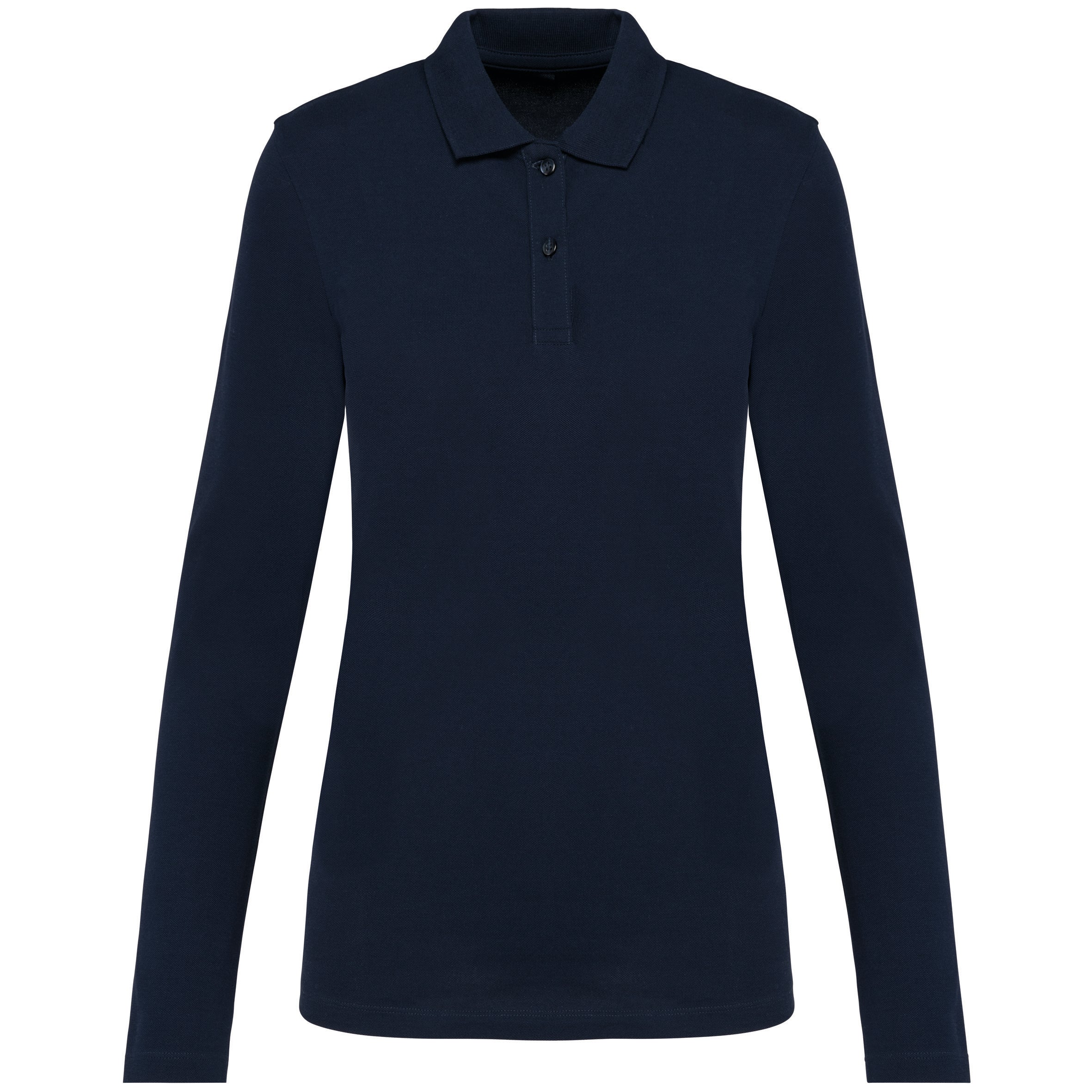 Women's long-sleeved Supima® polo shirt