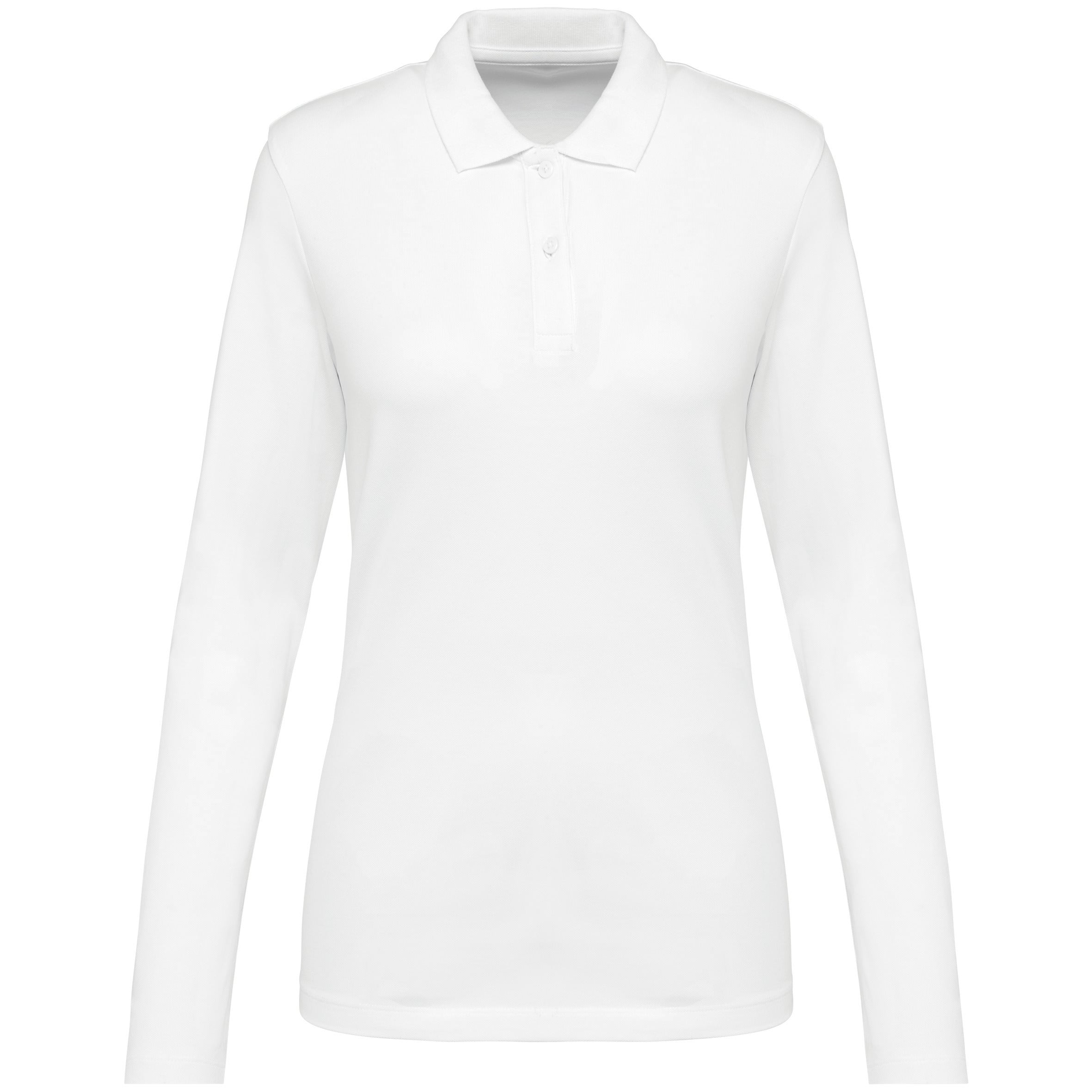 Women's long-sleeved Supima® polo shirt