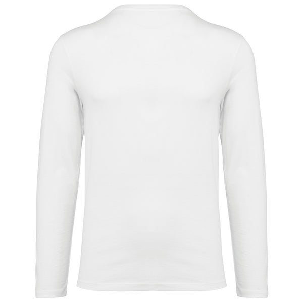 Supima® T-shirt met lange mouwen en V-hals voor heren