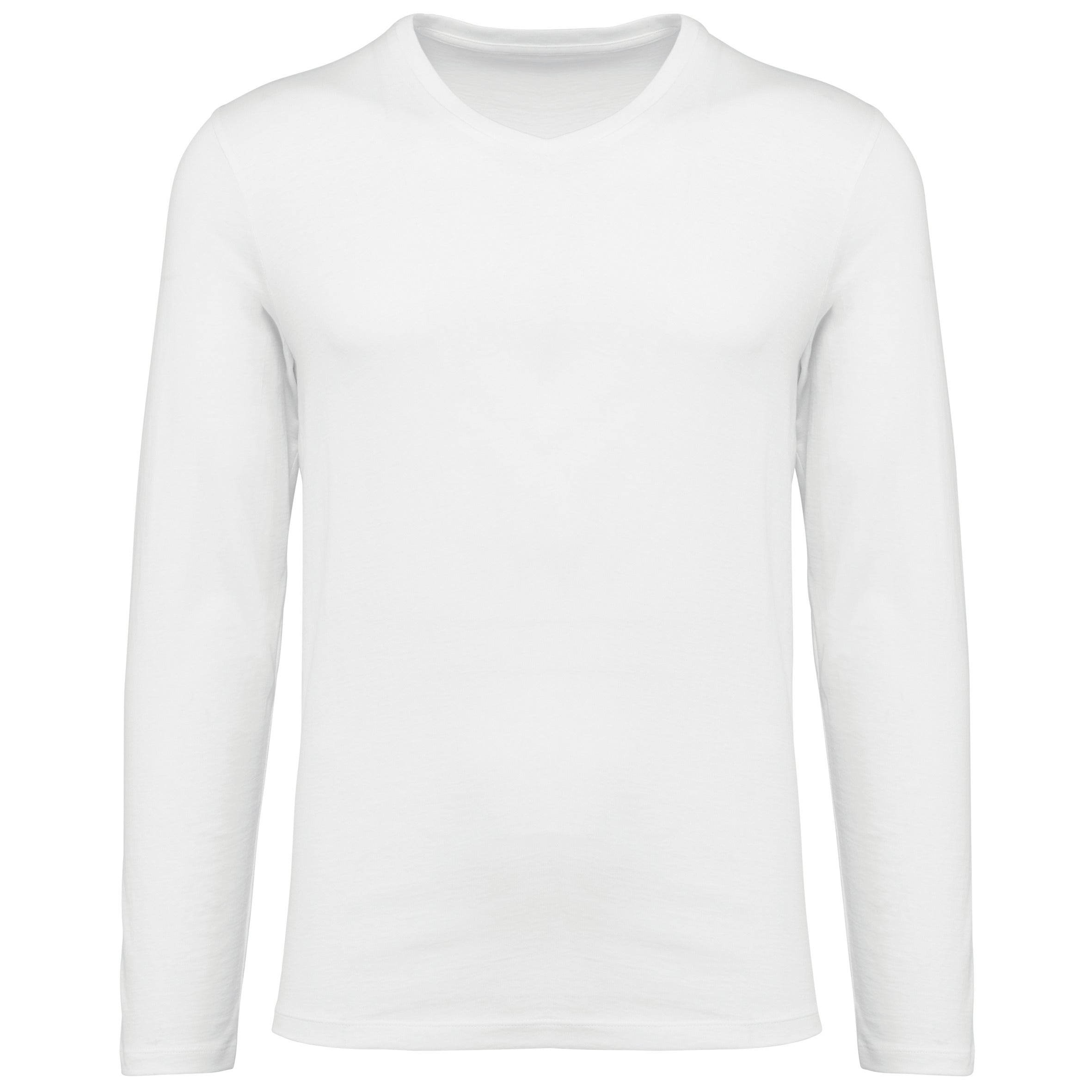 T-shirt Supima® col V manches longues homme