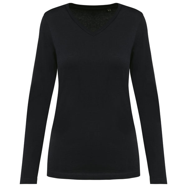 Supima® Women's Long Sleeve V-Neck T-Shirt