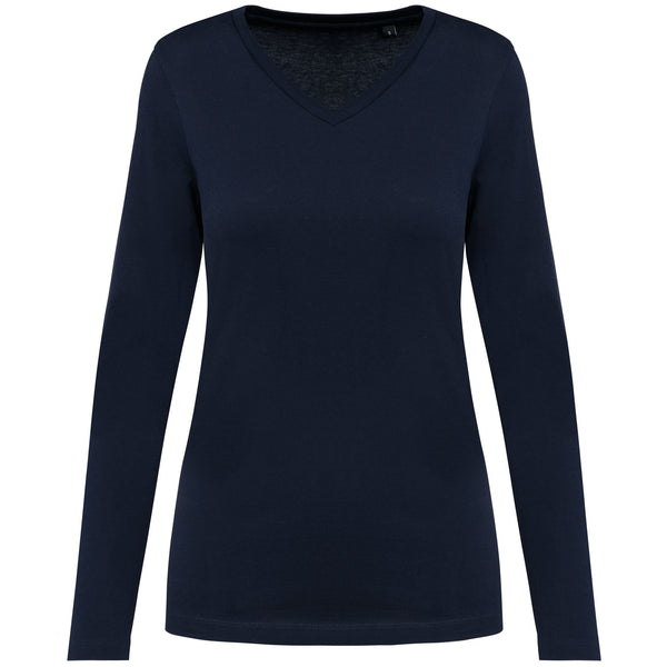 Supima® Women's Long Sleeve V-Neck T-Shirt