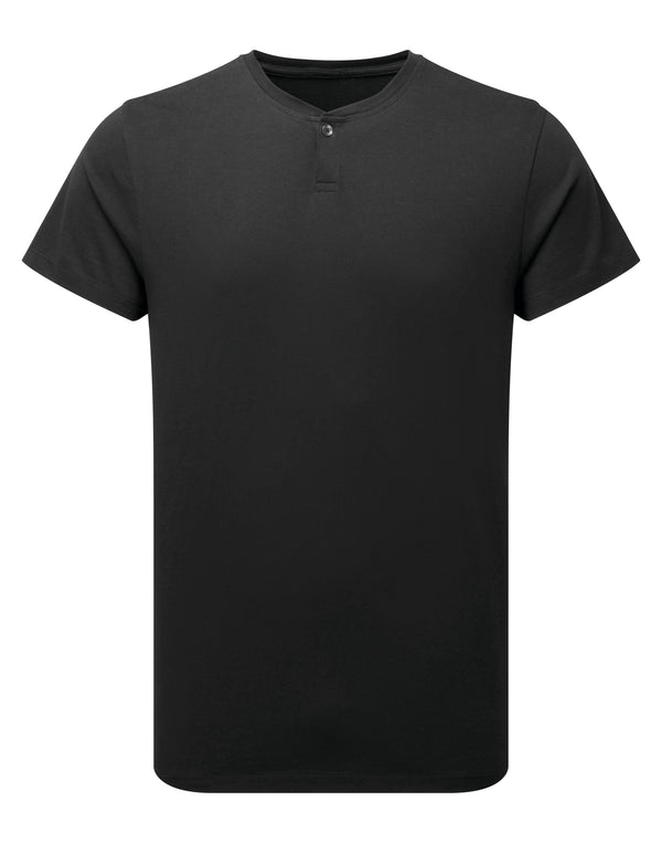 "Comis" eco-responsible men's buttoned-neck t-shirt