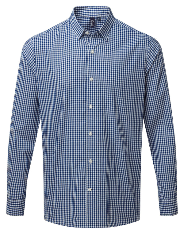 Large check gingham shirt