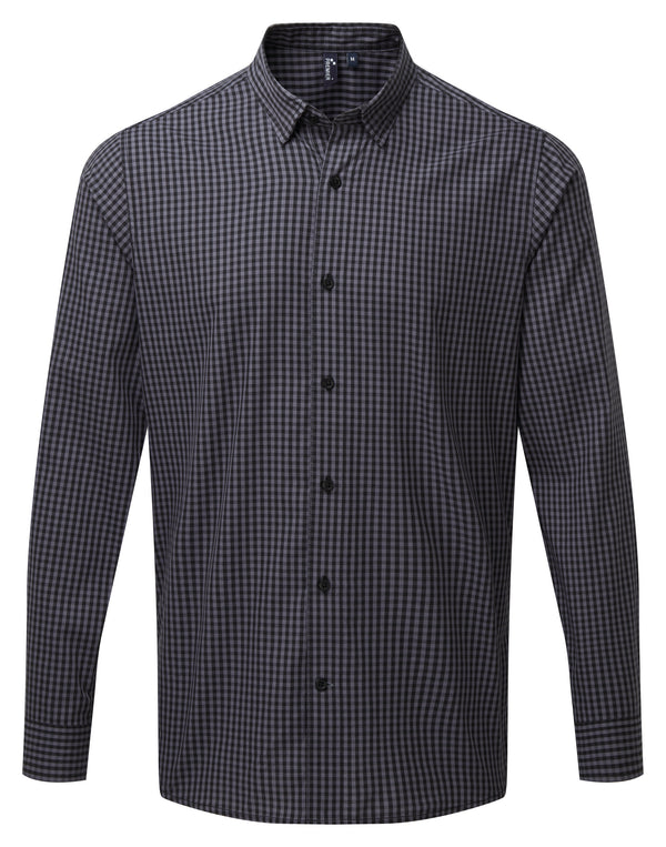 Large check gingham shirt