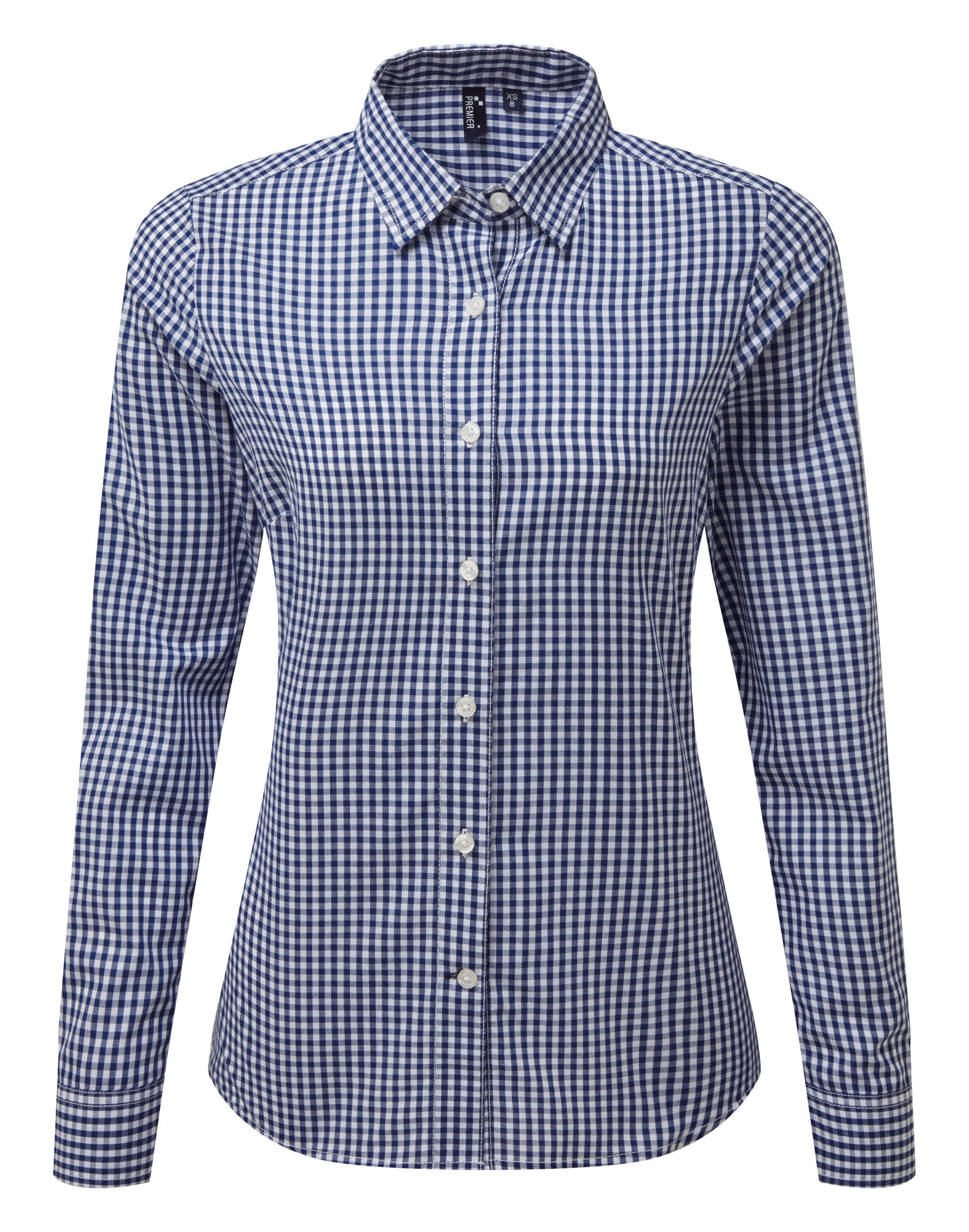 Large check gingham shirt