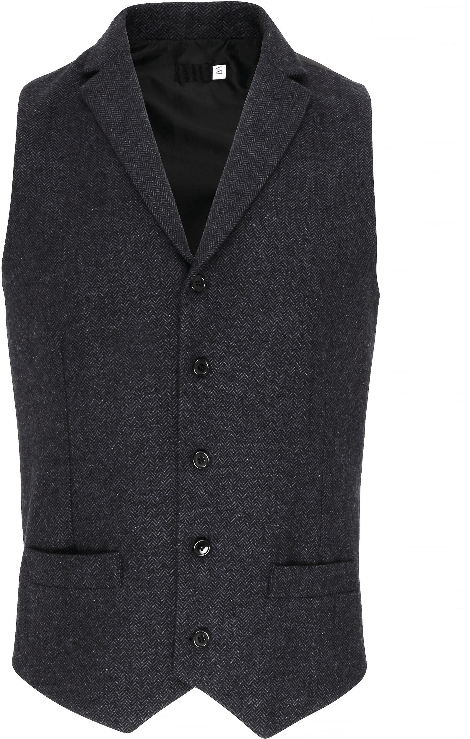 Visgraat gilet voor heren