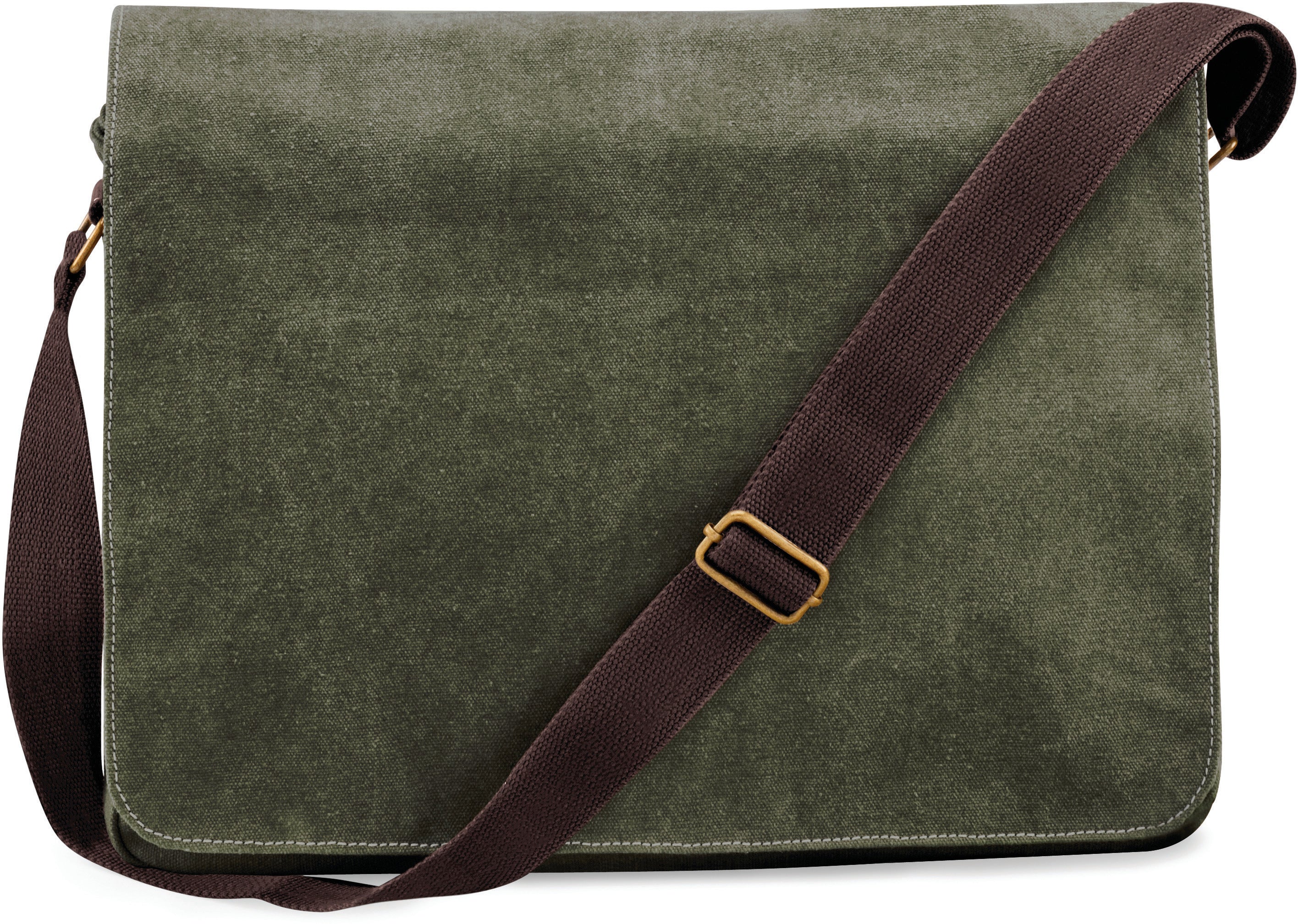 Vintage canvas koerierstas