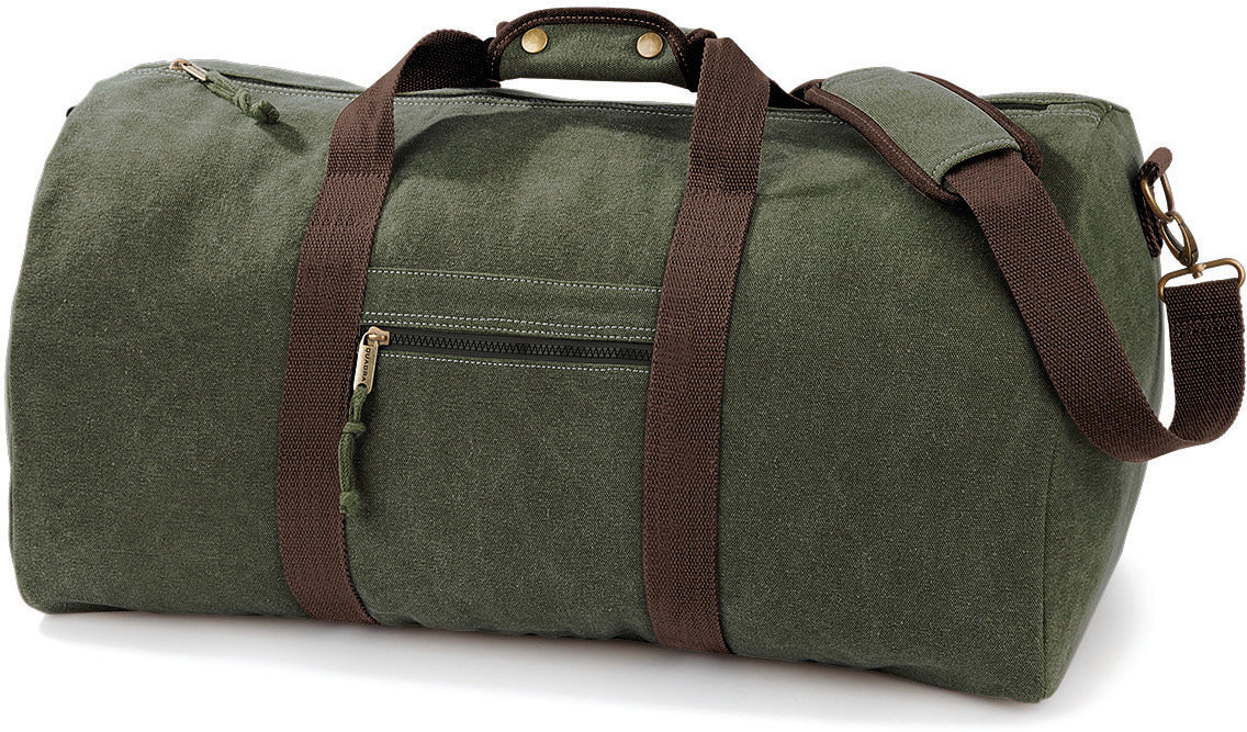 Vintage canvas travel bag