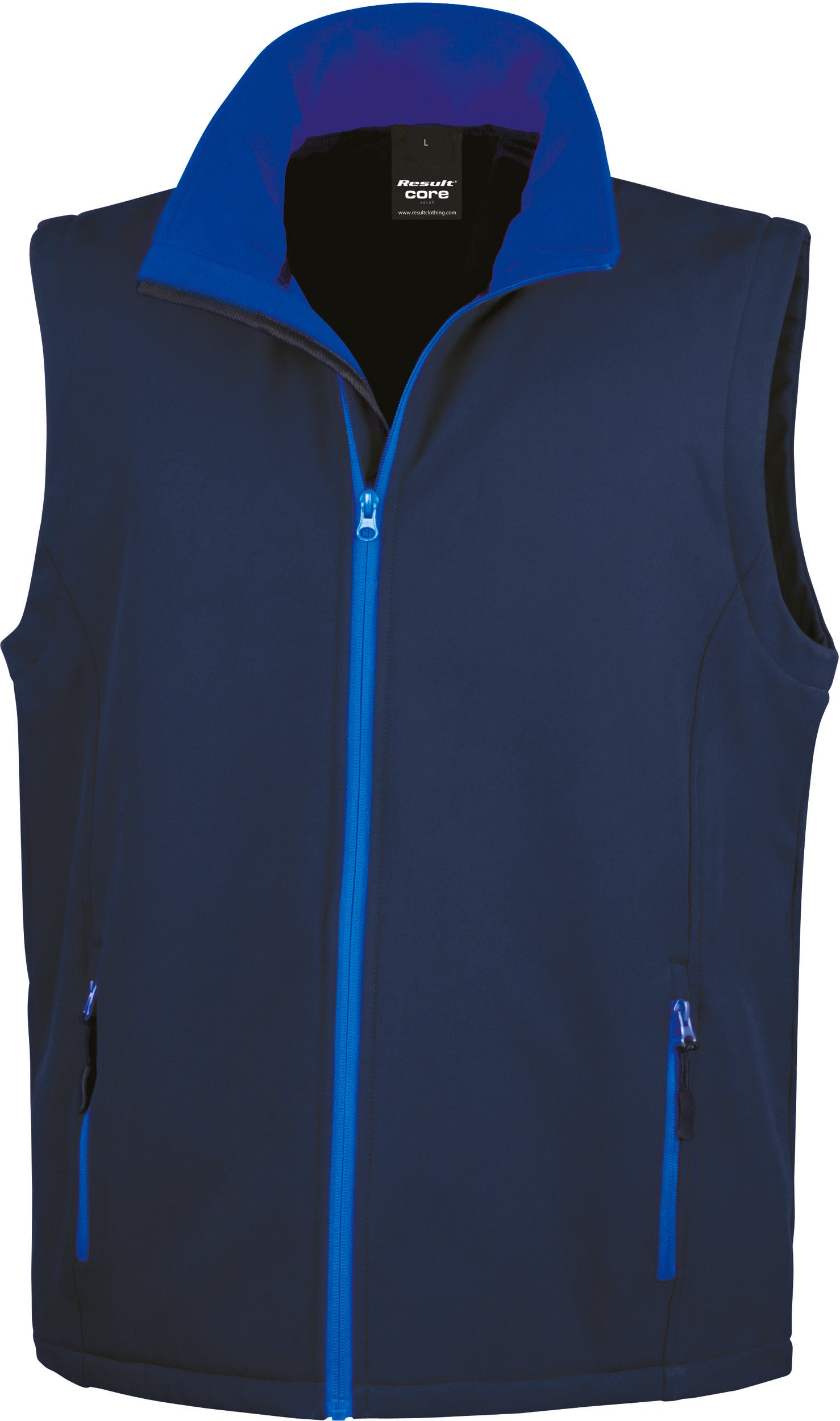 Bedrukbare softshell-bodywarmer voor heren